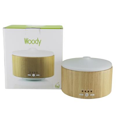 Baldini Aromastream Wood | Diffusore Per Oli Essenziali In Legno Con Sfere E Luce LED | Senza Acqua Né Calore
